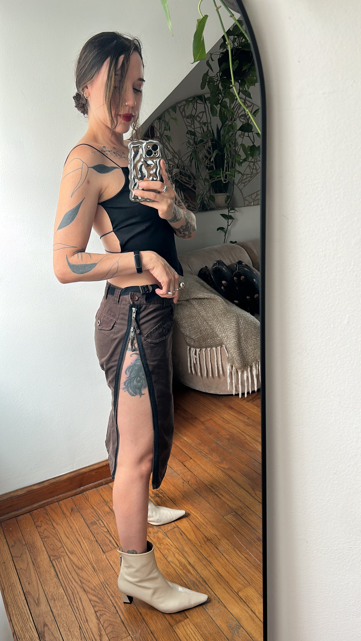 Guess Zipper Utility Skirt