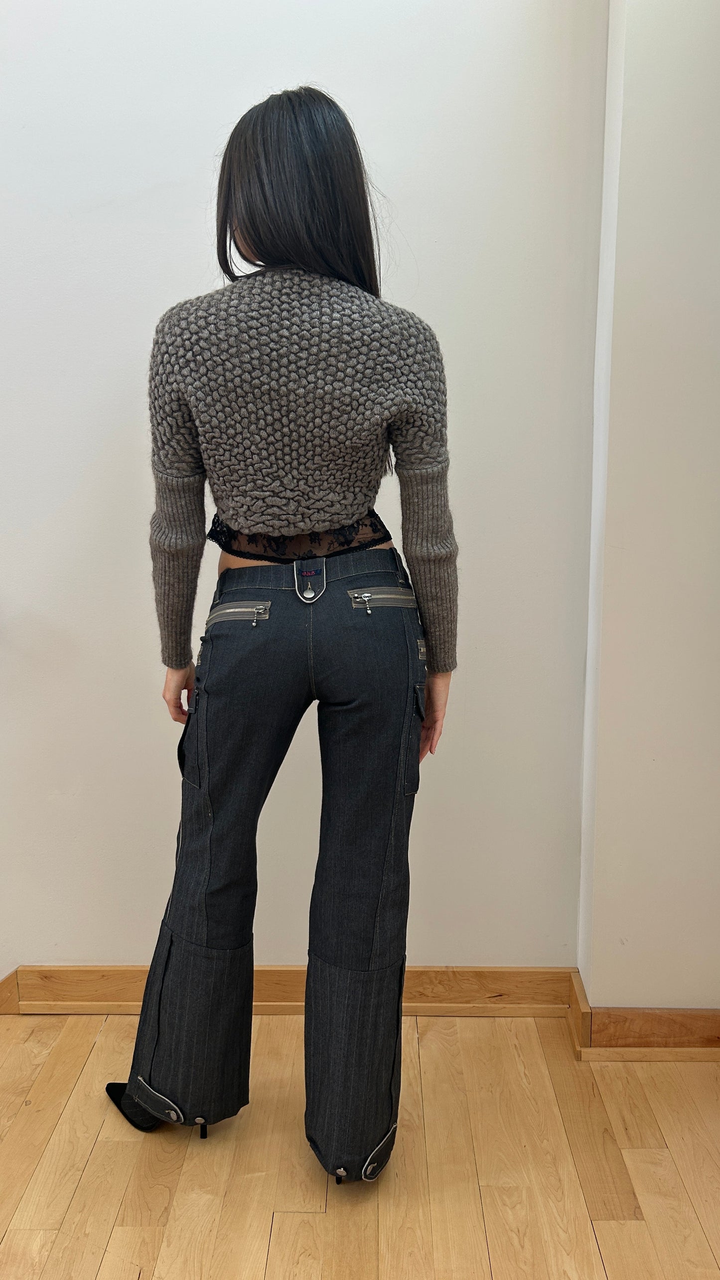 Textured Wool Sweater Shrug