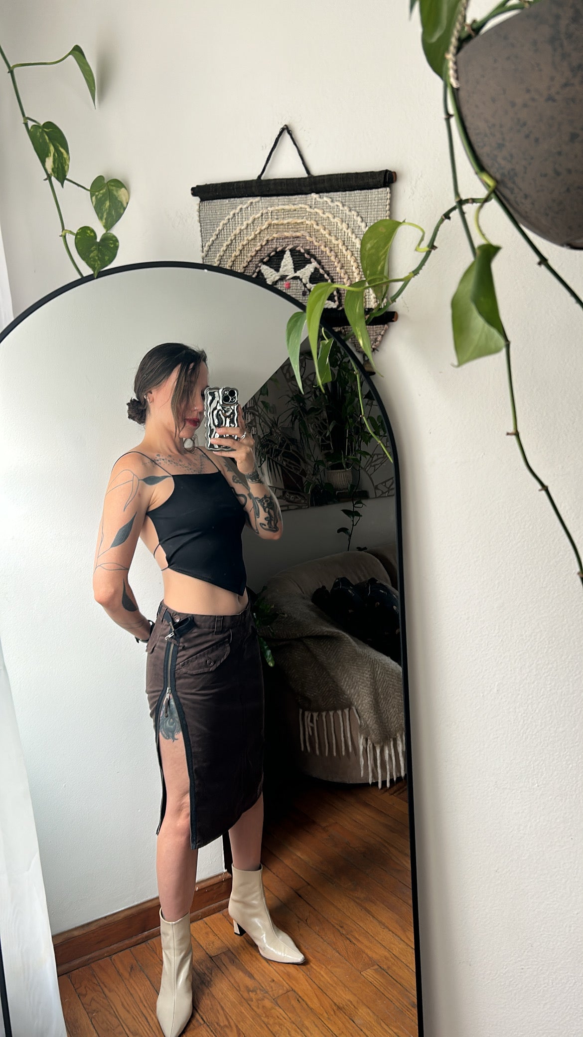 Guess Zipper Utility Skirt