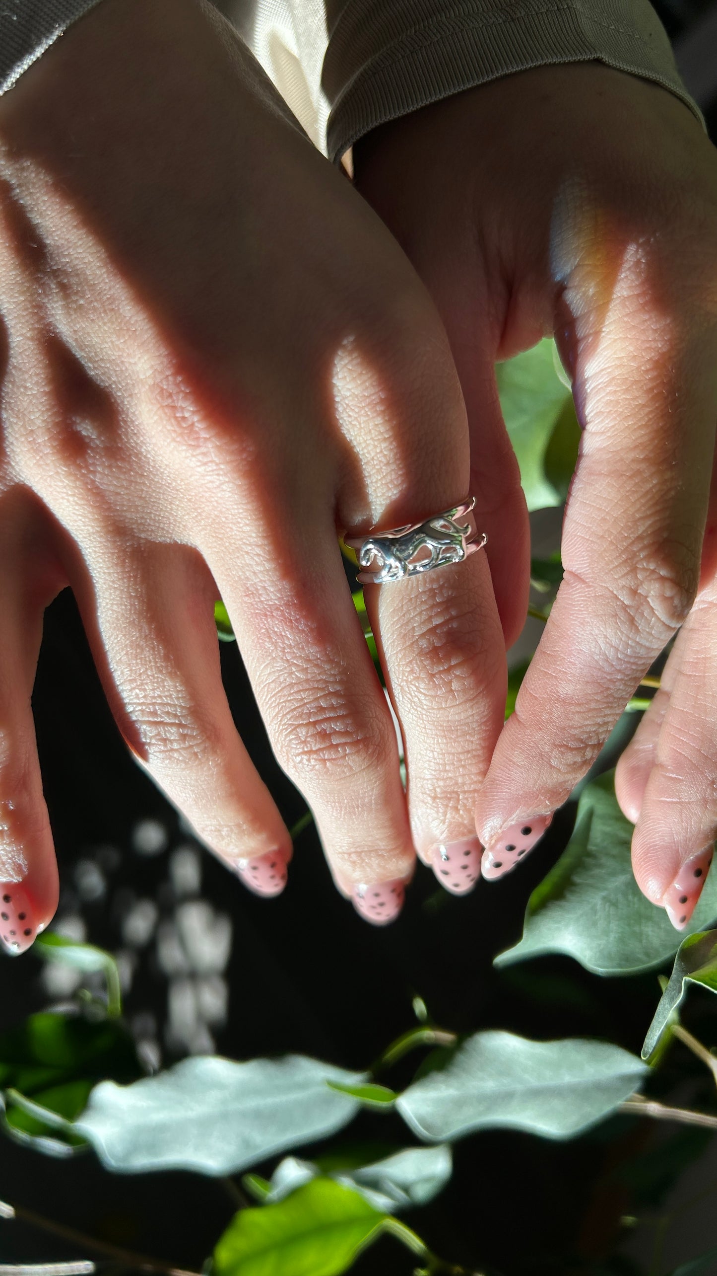 Sterling Silver Jaguar Ring