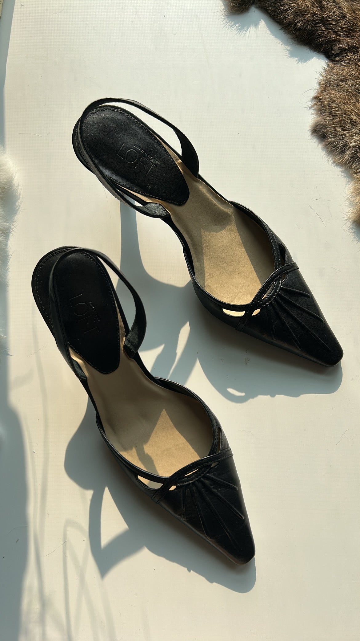 Leather Kitten Heels