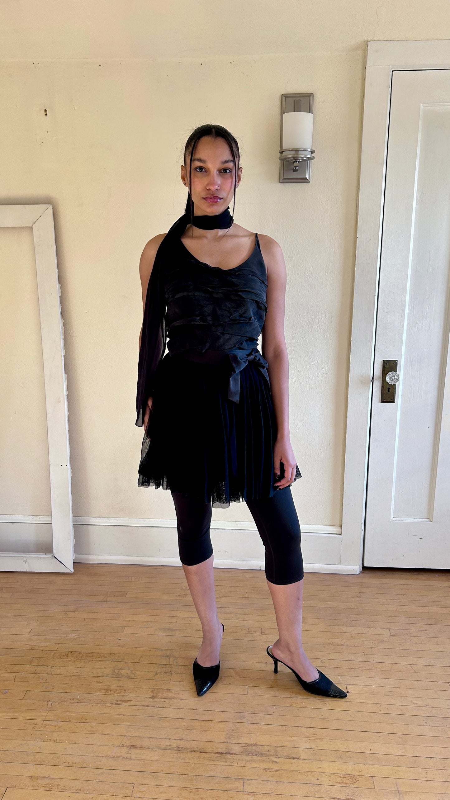 Black Mesh Tutu Ballet Core Skirt