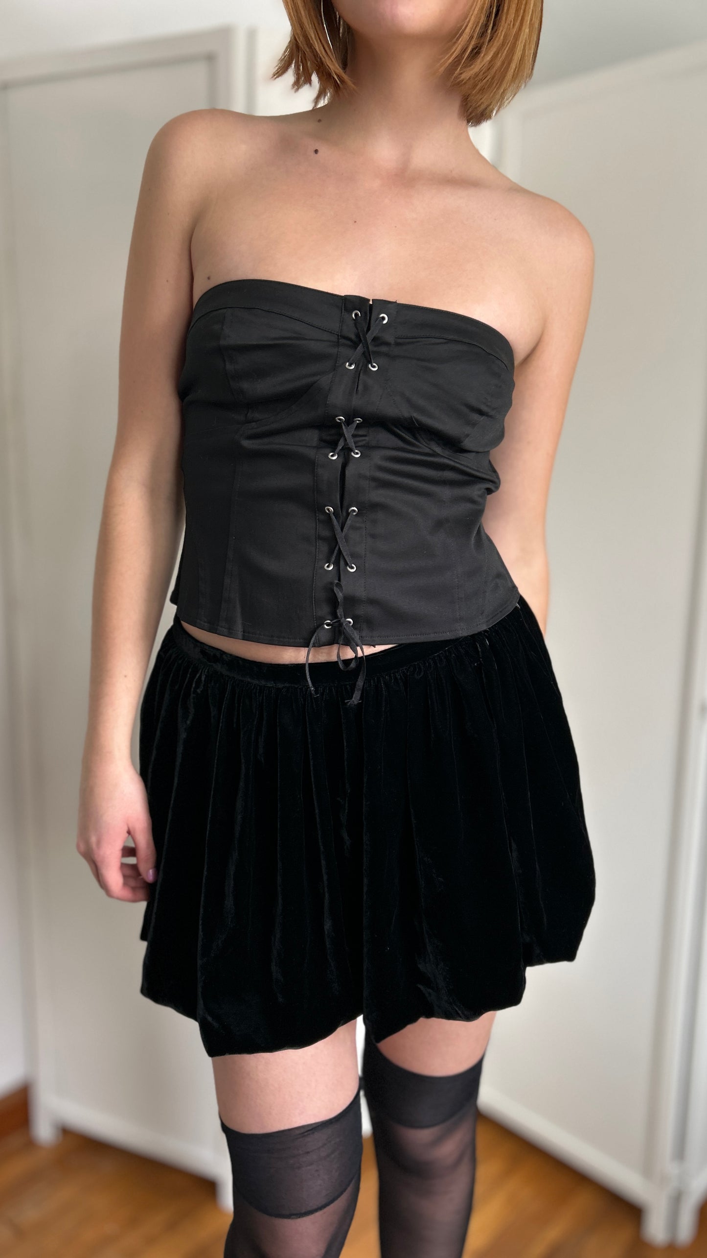 Max Mara Lace up Bustier