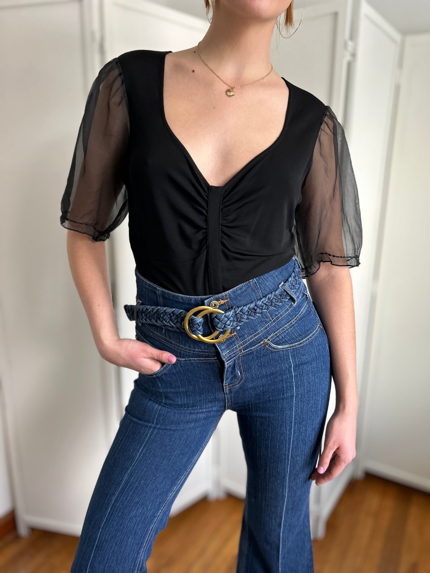 Wide Leg Ultra High Rise Jeans