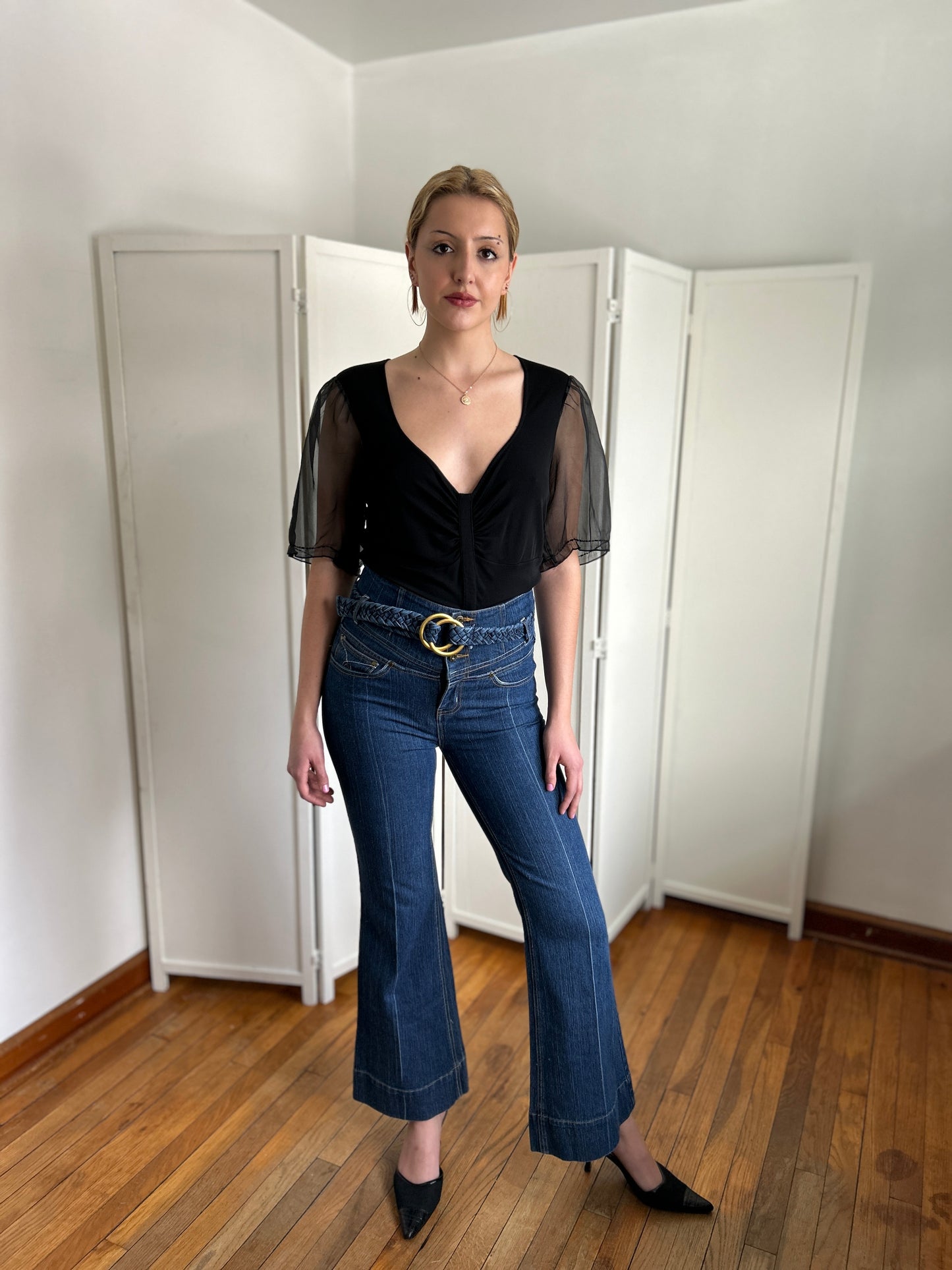 Wide Leg Ultra High Rise Jeans