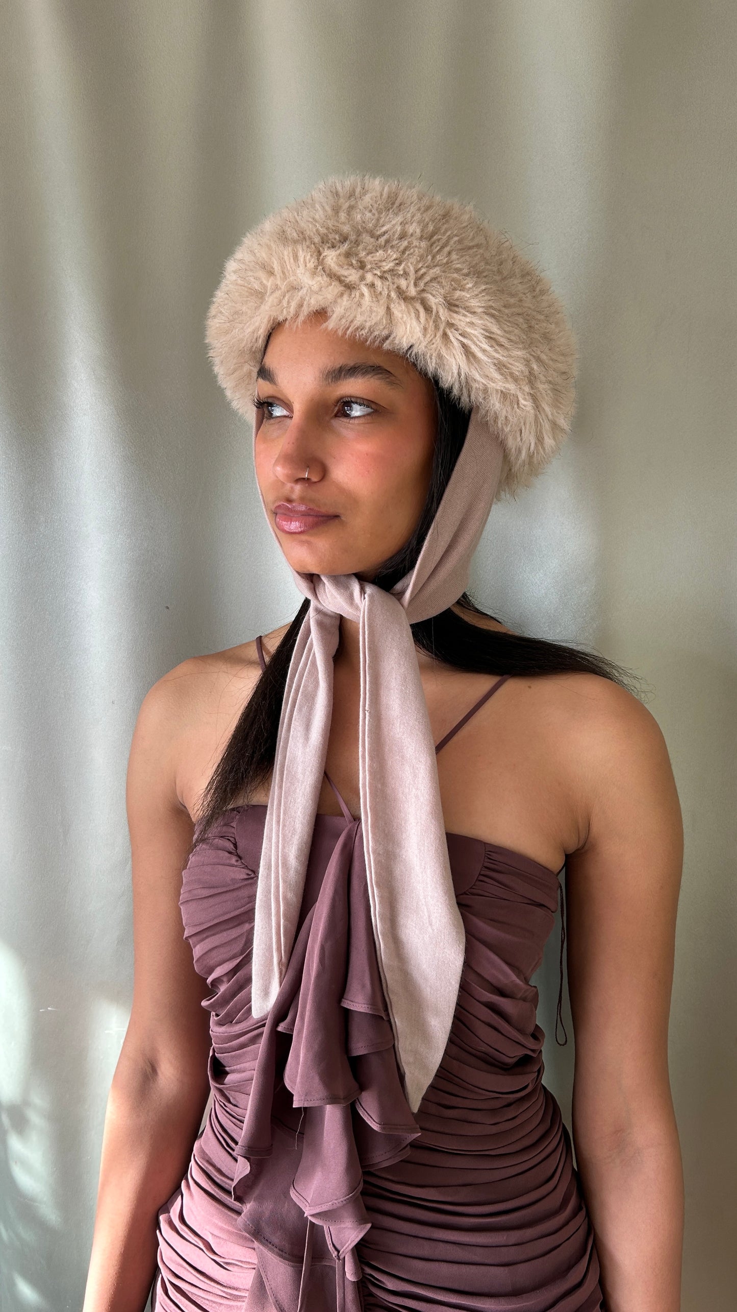 Faux Fur Bonnet Hat