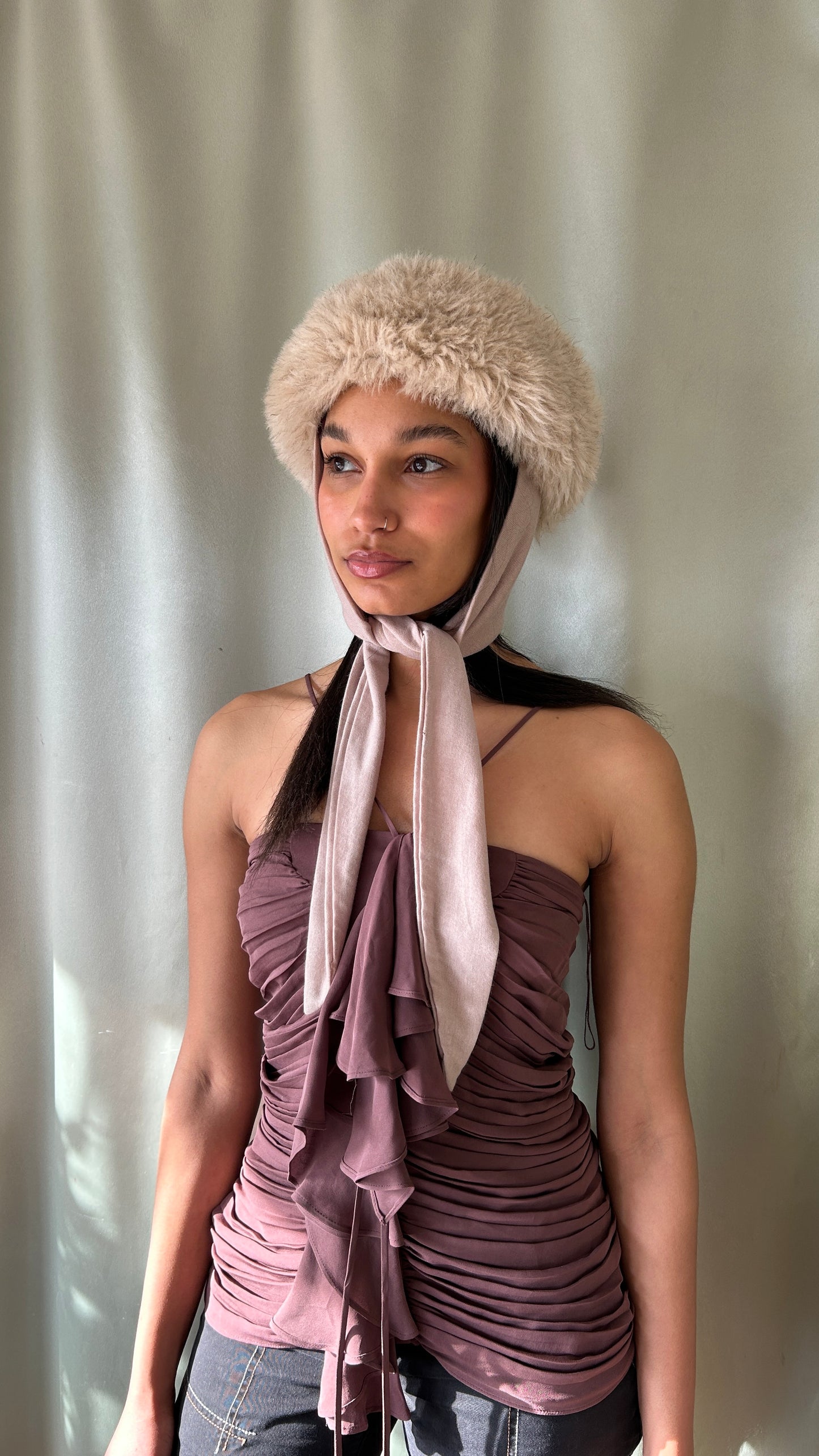 Faux Fur Bonnet Hat