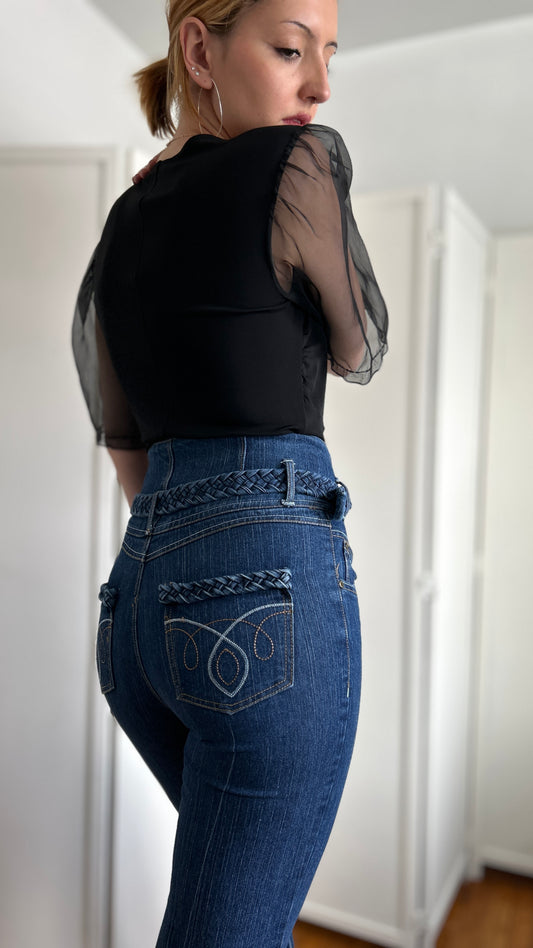 Wide Leg Ultra High Rise Jeans