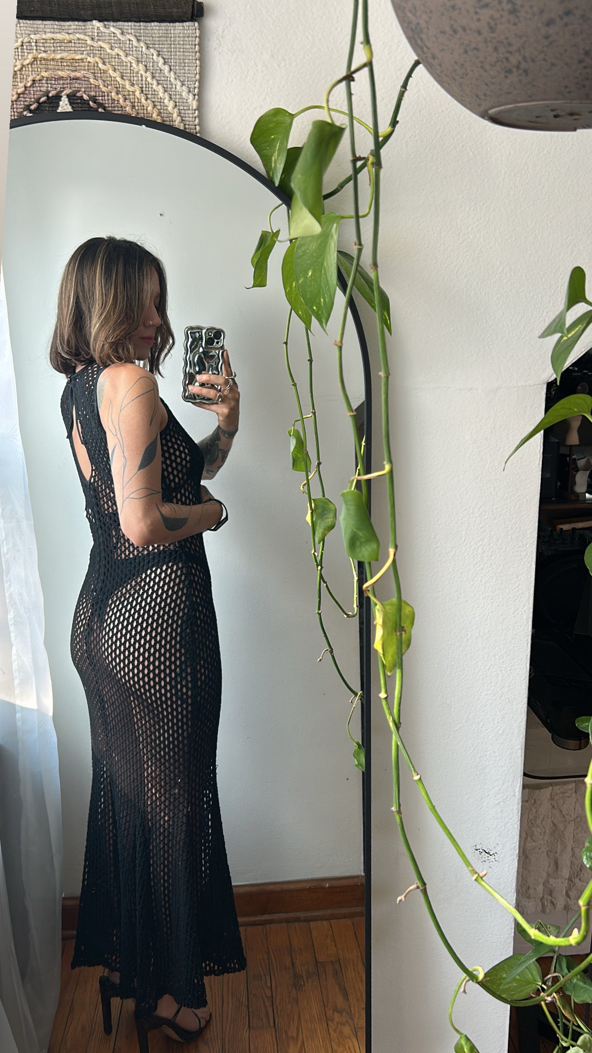 Knit Sheer Mermaid Dress