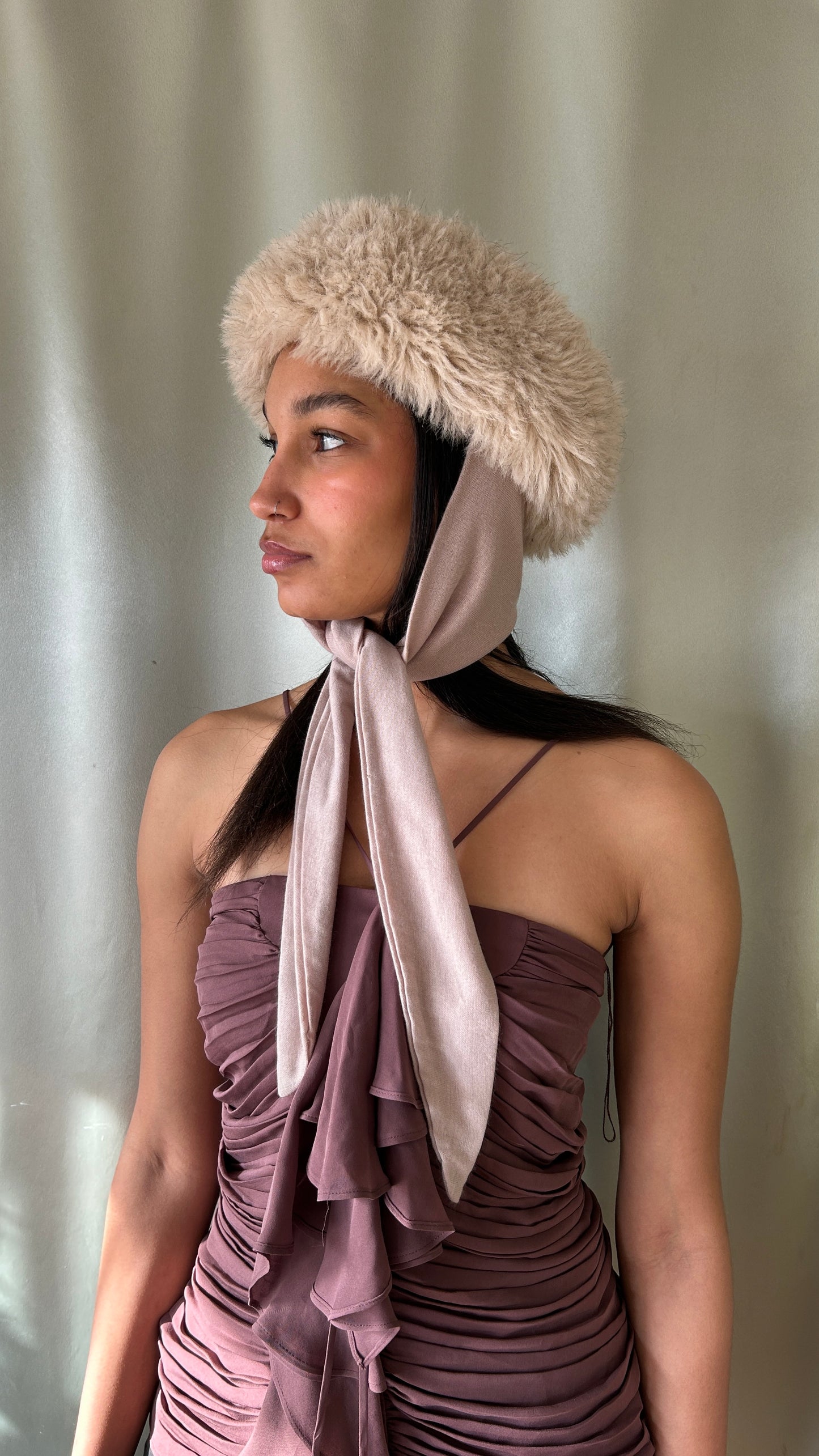 Faux Fur Bonnet Hat