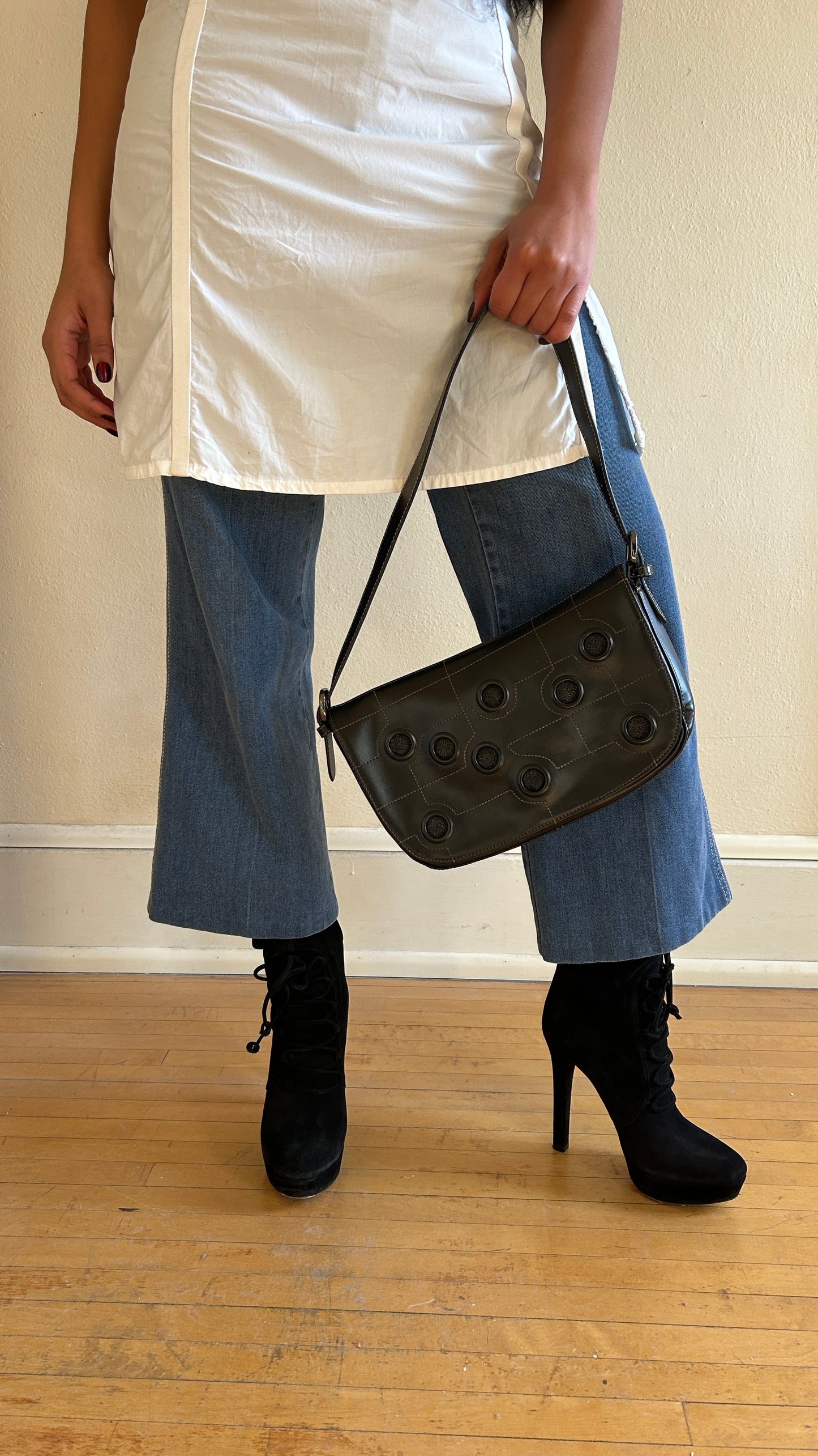 Grommet Leather Bag