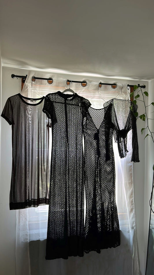 Knit Sheer Mermaid Dress